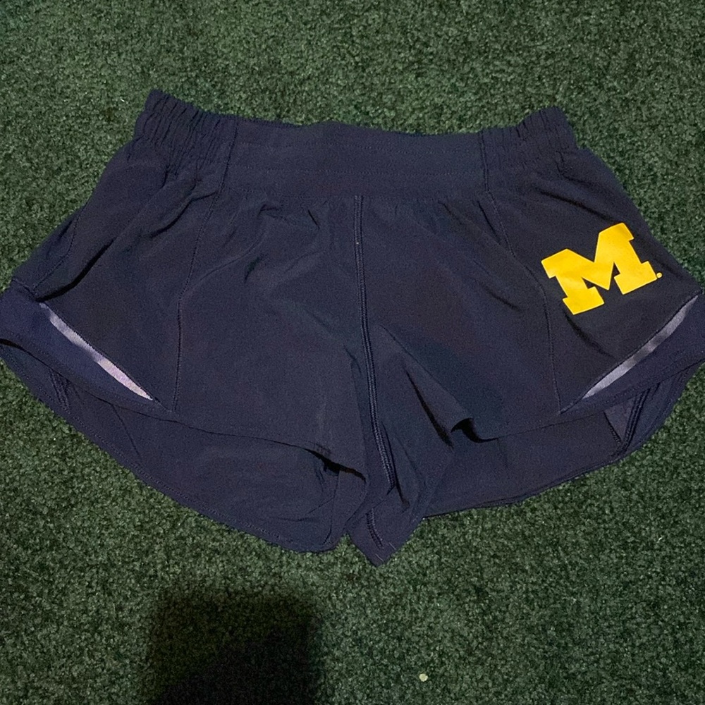 University of Michigan Lululemon shorts